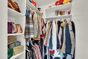View of spacious closet