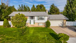 Home is facing West with RV parking on the side and back