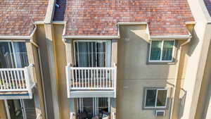 Private Balcony that faces South