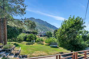 View of mountain background