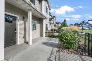 Porch with a residential view