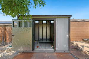 View of outdoor structure