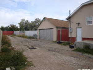 Garage with driveway