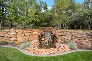 View of yard with view of scattered trees