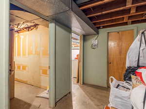 Basement common area for both units