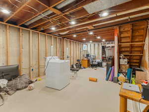 Duplex unit unfinished basement