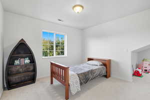 Bedroom 4 featuring carpet and baseboards