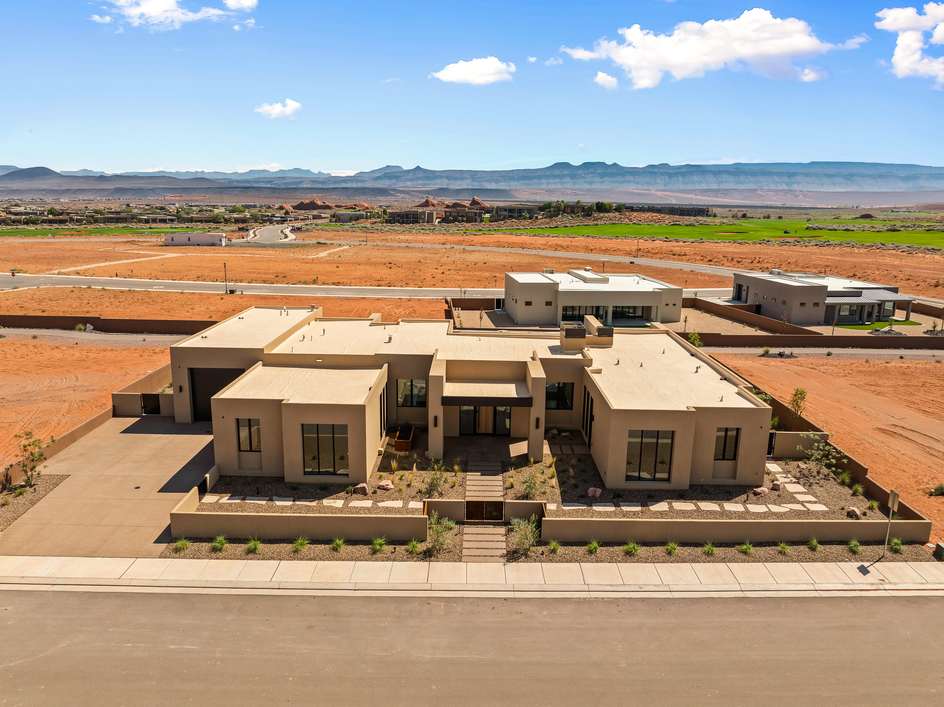 Aerial View of Amangiri Style Home