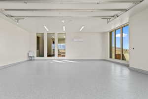 2 Car Epoxied Garage with Utility Sink