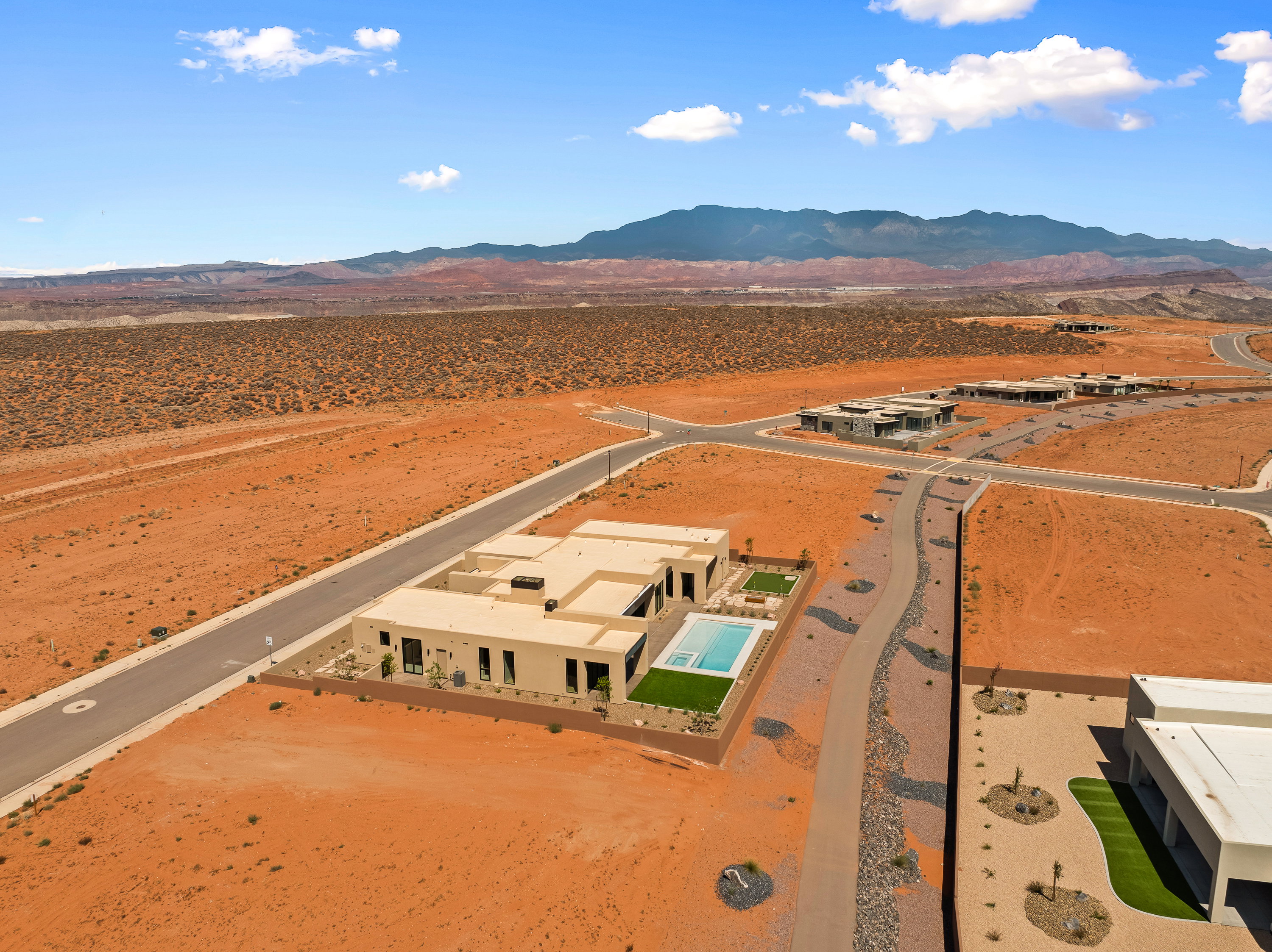 Aerial View of Amangiri Style Home