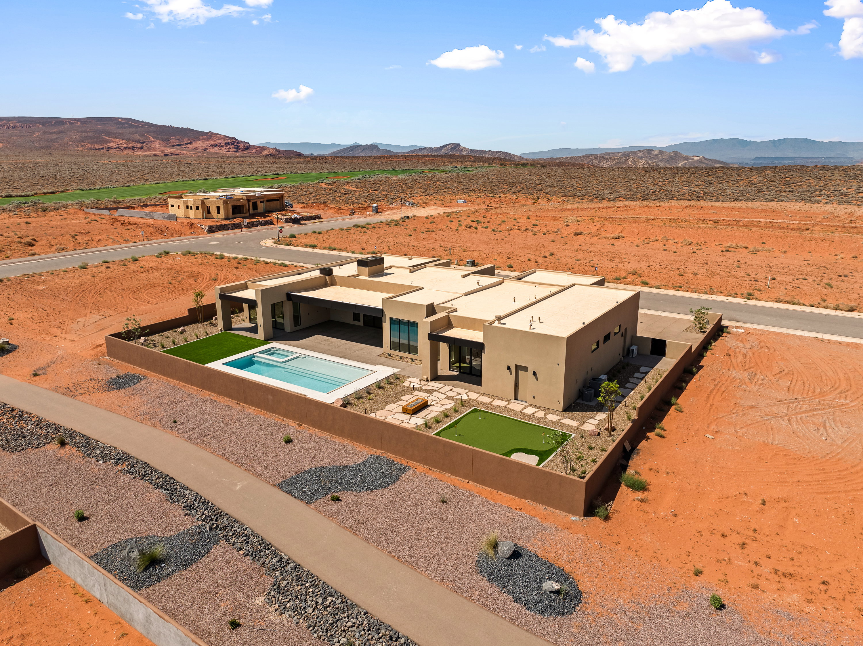 Aerial View of Amangiri Style Home