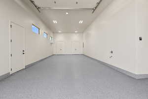 Large 38' Boat Garage with Epoxied Floors and Storage