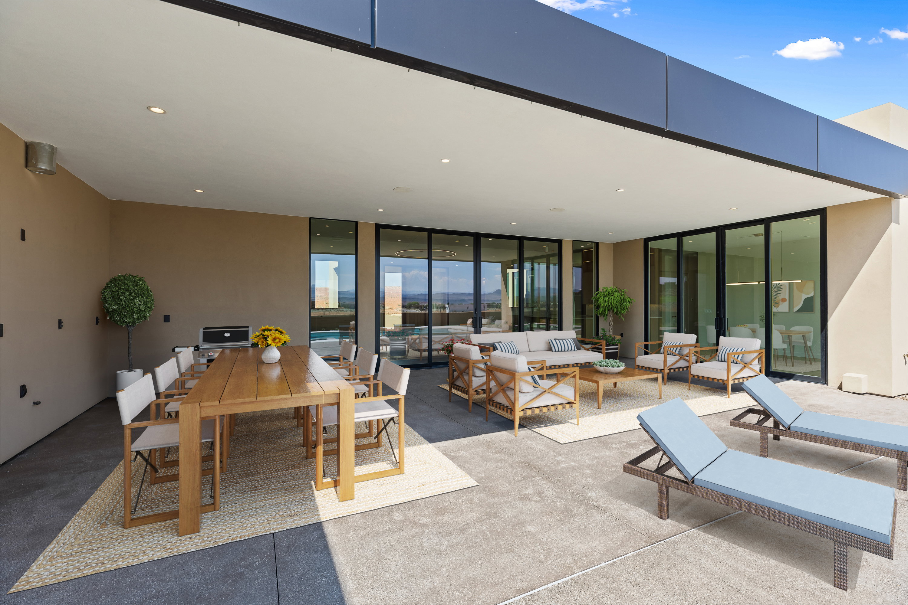 Huge Patio Area with BBQ Hookups