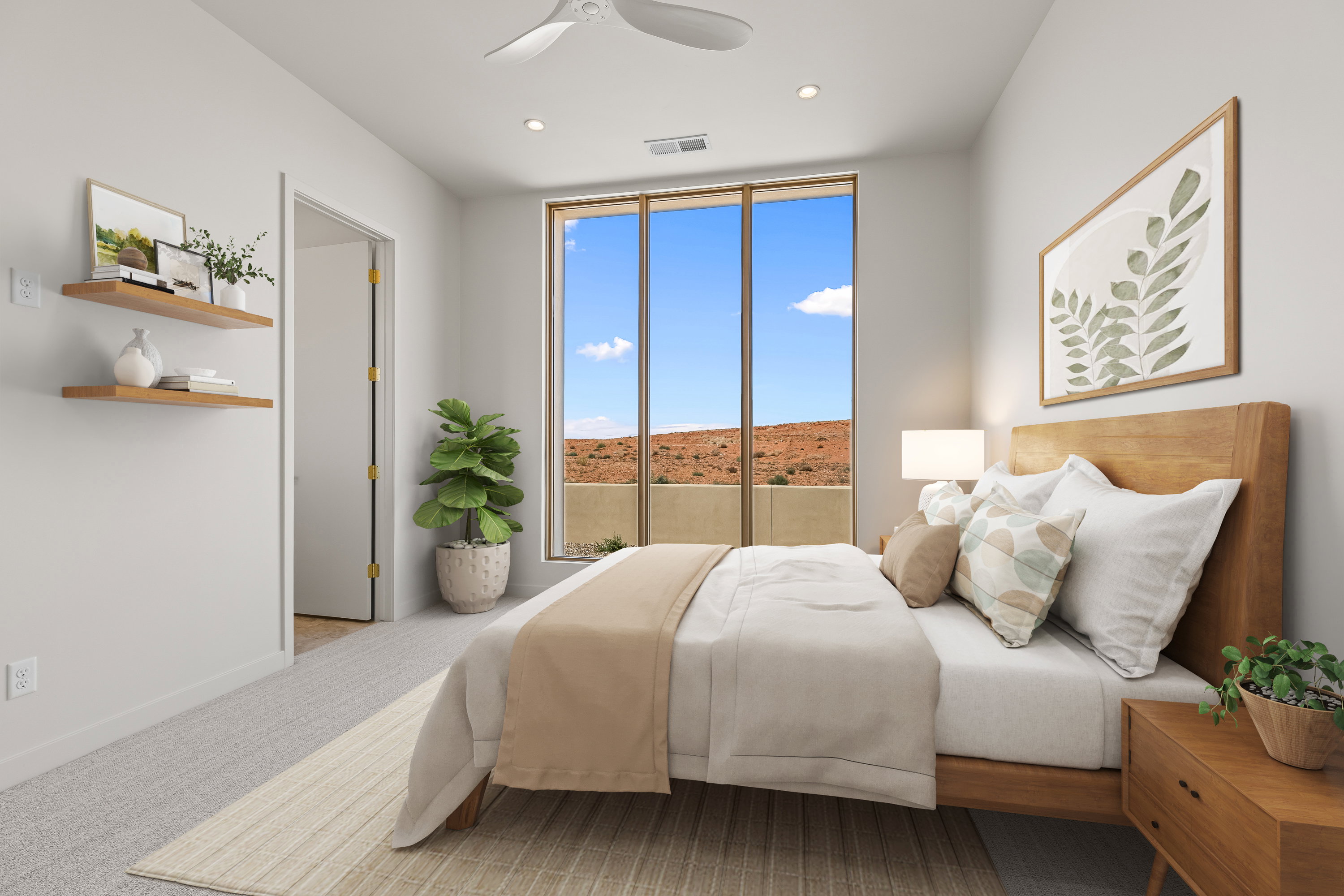 Office/Bedroom 4 with Entrance by the Front Door, Ensuite Bathroom & Walk in Closet