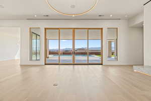 Large Living Area with Glass Sliders