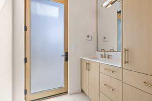 Ensuite Bathroom for Flex/Bedroom 2 with Exterior Entrance