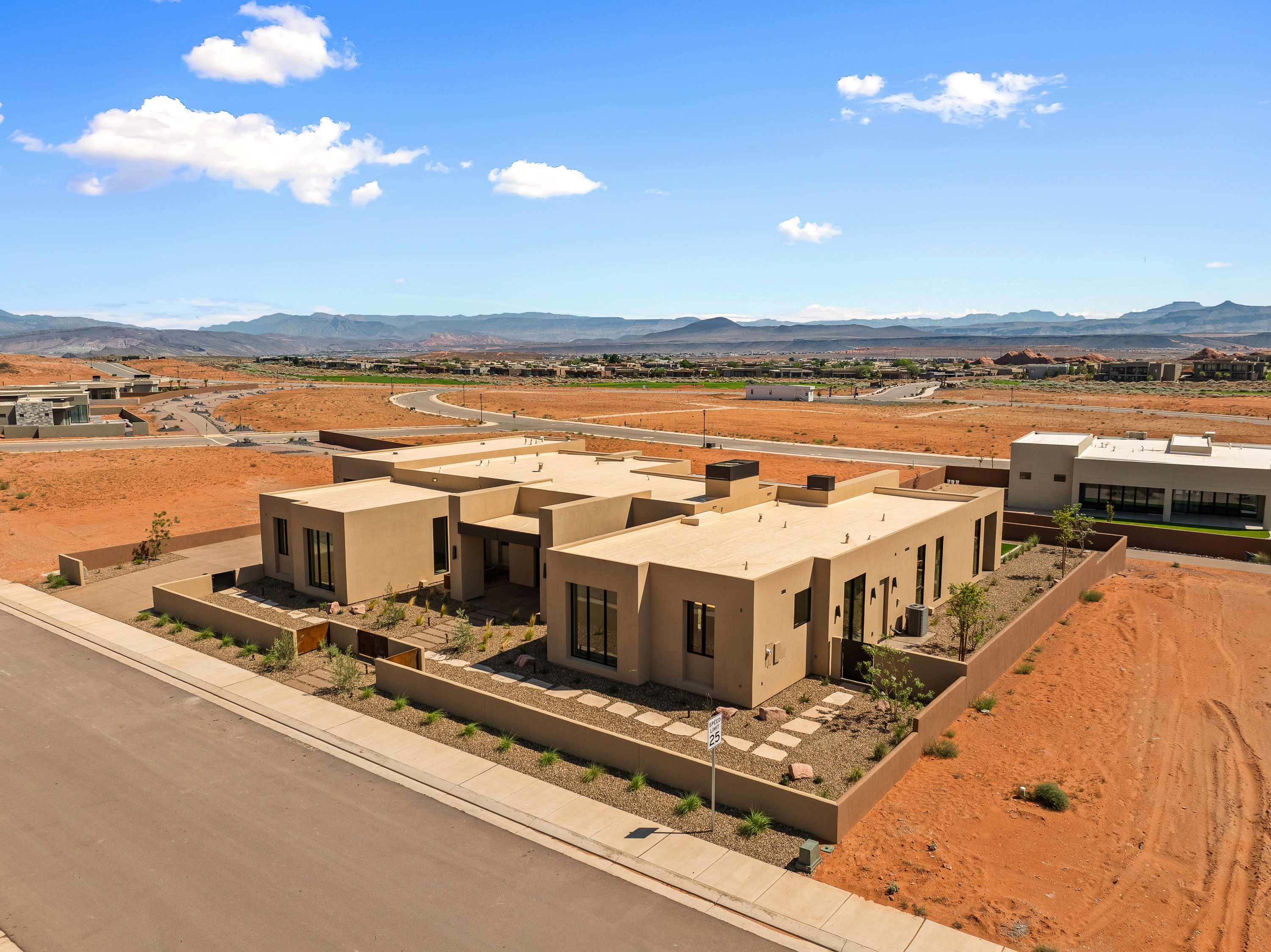 Aerial View of Amangiri Style Home