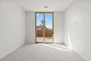 Bedroom 3 with Private Patio, Ensuite Bathroom & Walk in Closet