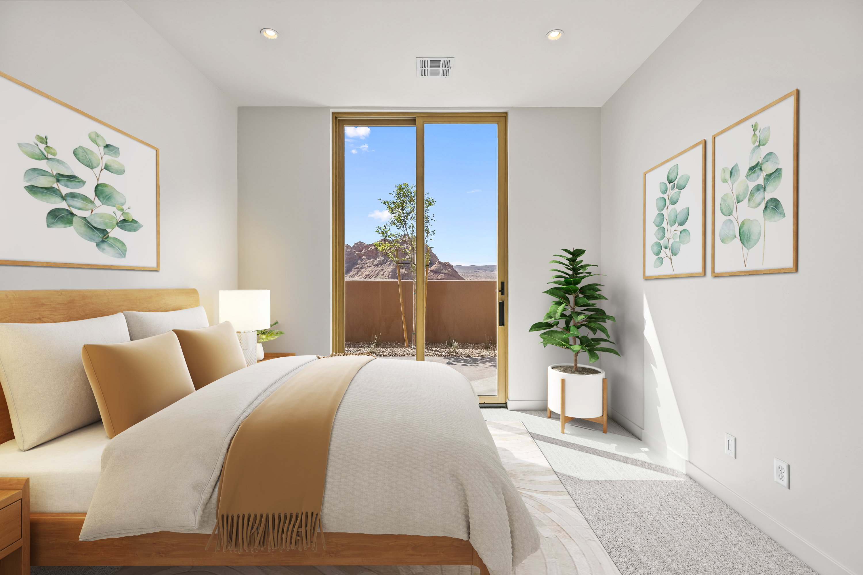 Bedroom 3 with Private Patio, Ensuite Bathroom & Walk in Closet