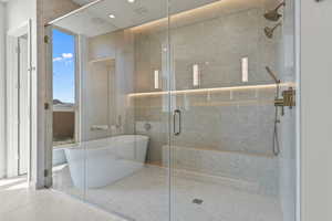 Huge Wet Room in Primary Bathroom