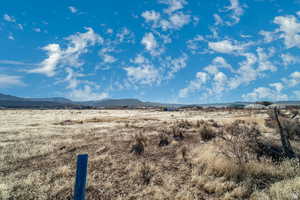 View of mountain background with rural landscape