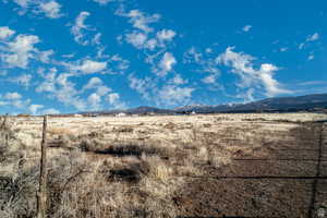 View of mountain background with rural landscape