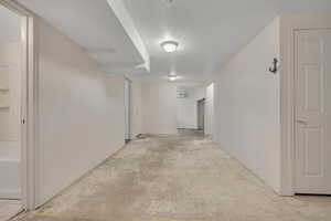 View of below grade area