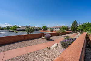View of yard with a residential view