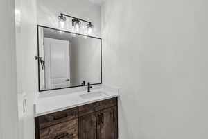 Bathroom featuring vanity