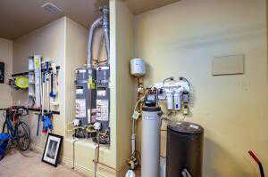 Utility room with water heater