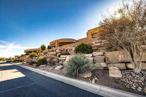 View of asphalt street with curbs