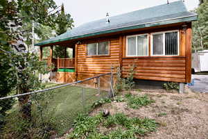 Fenced Dog run with storage