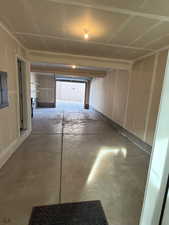 Garage with electric panel