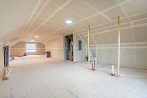 Bonus room with vaulted ceiling