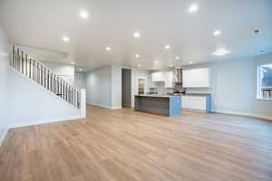 Kitchen and Family room