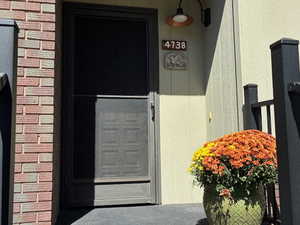 View of exterior entry