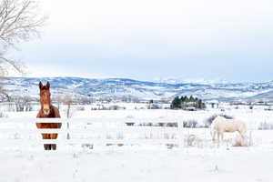View of mountain background