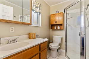 Primary bath with shower