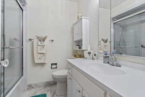 Hall bath recently remodeled