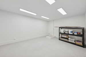 Below grade area with baseboards