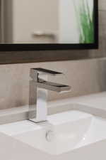 Bathroom view of vanity