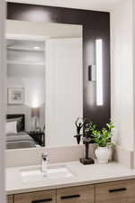 Bathroom featuring vanity