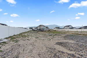 View of yard featuring a mountain view