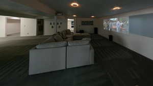 Media Room wired for speakers and projector