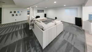 Media Room wired for speakers and projector