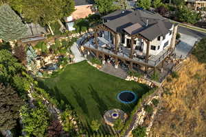 Aerial overview of property's location