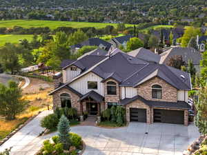 Bird's eye view of mountains