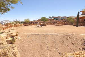 View of yard featuring a residential view