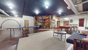 Recreation room featuring billiards