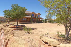 View of front of home with a large porch